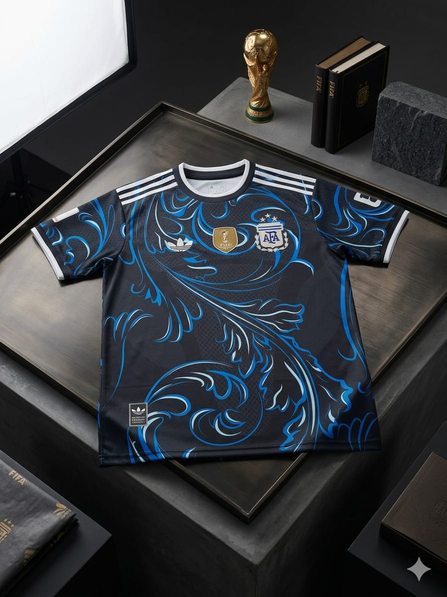 World Cup Embroidery Argentina Jersey (30112)