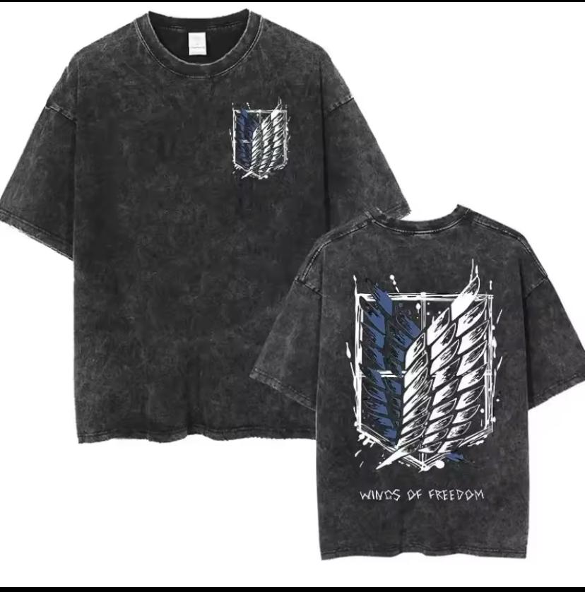 Premium Acid Wash Drop Shoulder T-Shirt (27545)