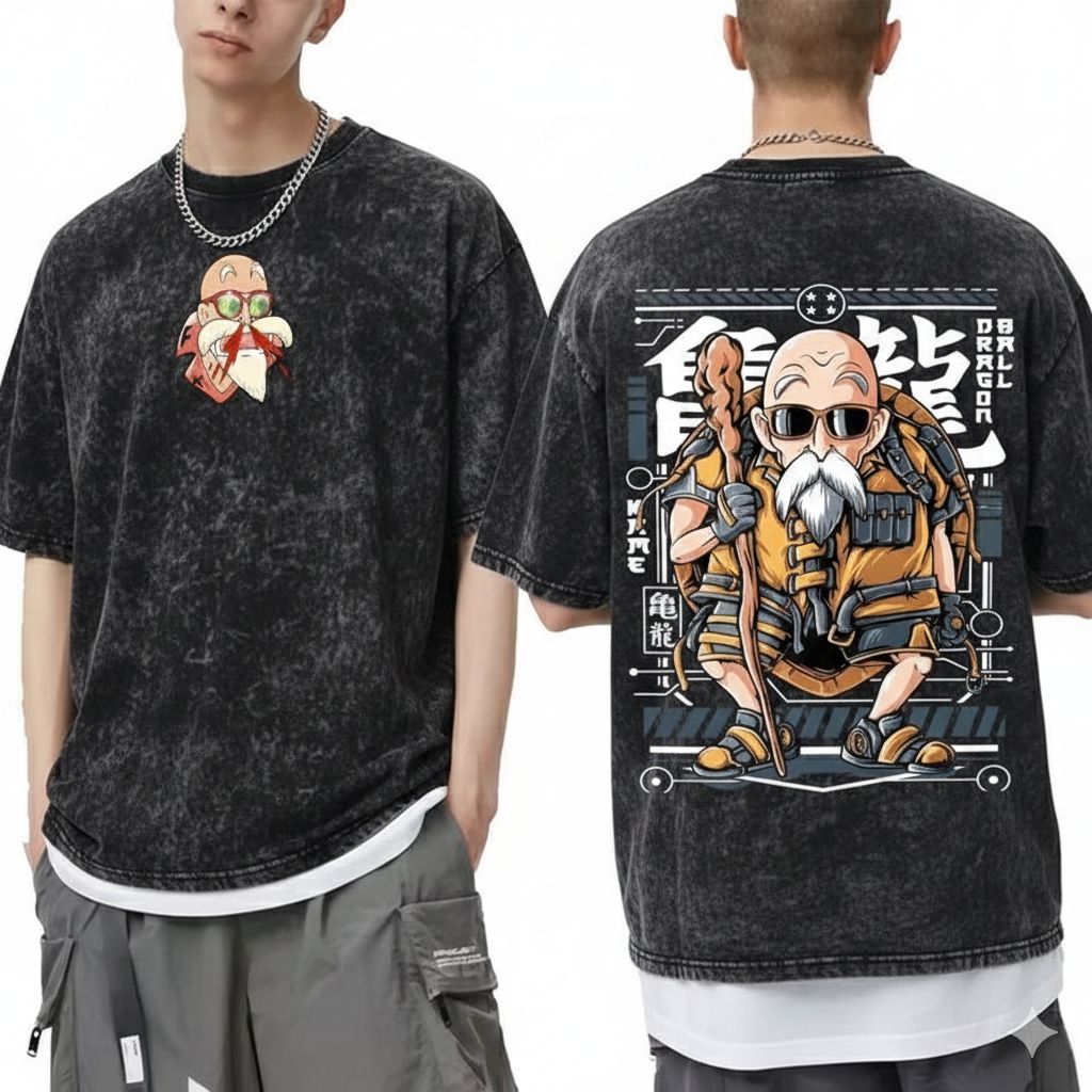 Premium Acid Wash Drop Shoulder T-Shirt (27555)