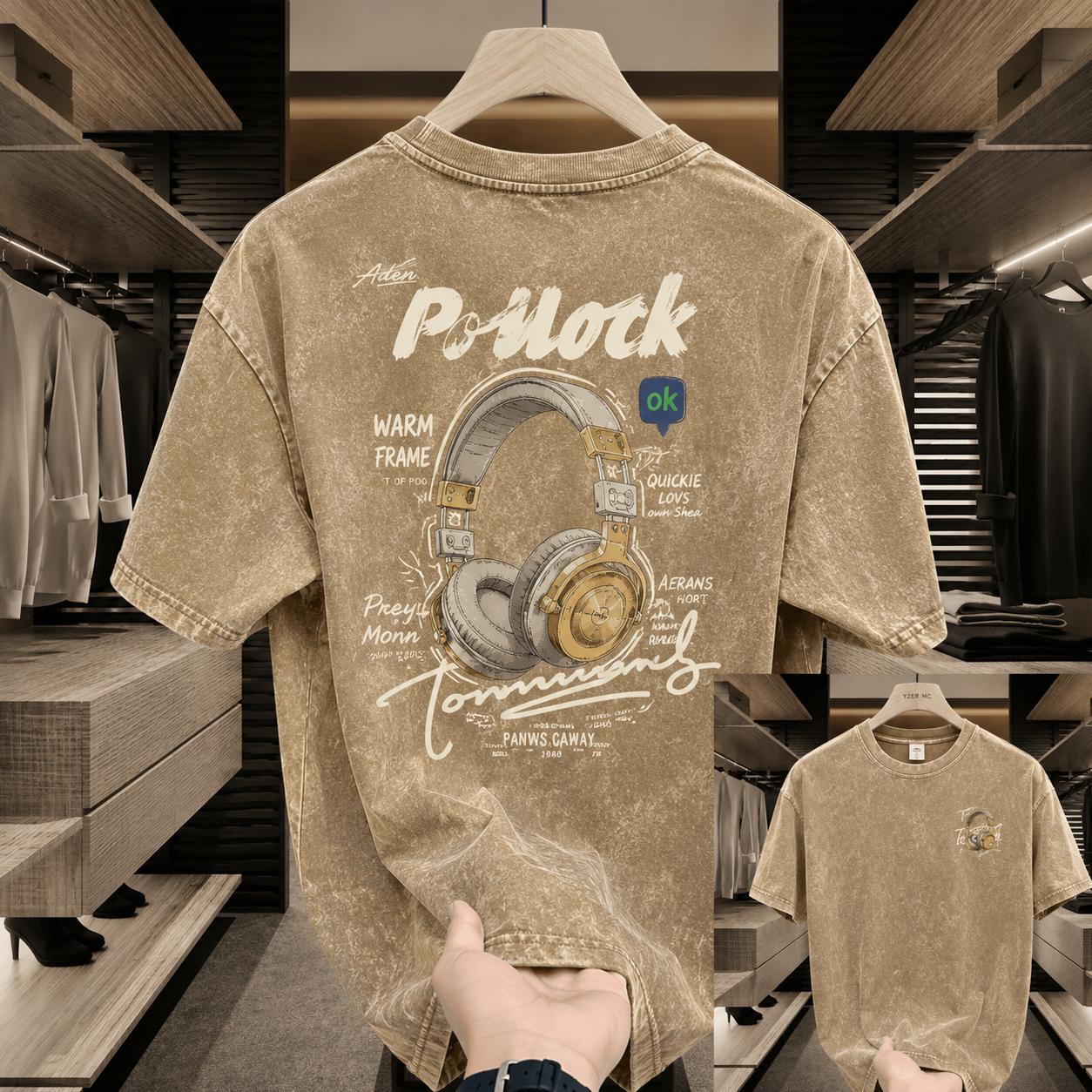 Premium Acid Wash Drop Shoulder T-Shirt (31750)