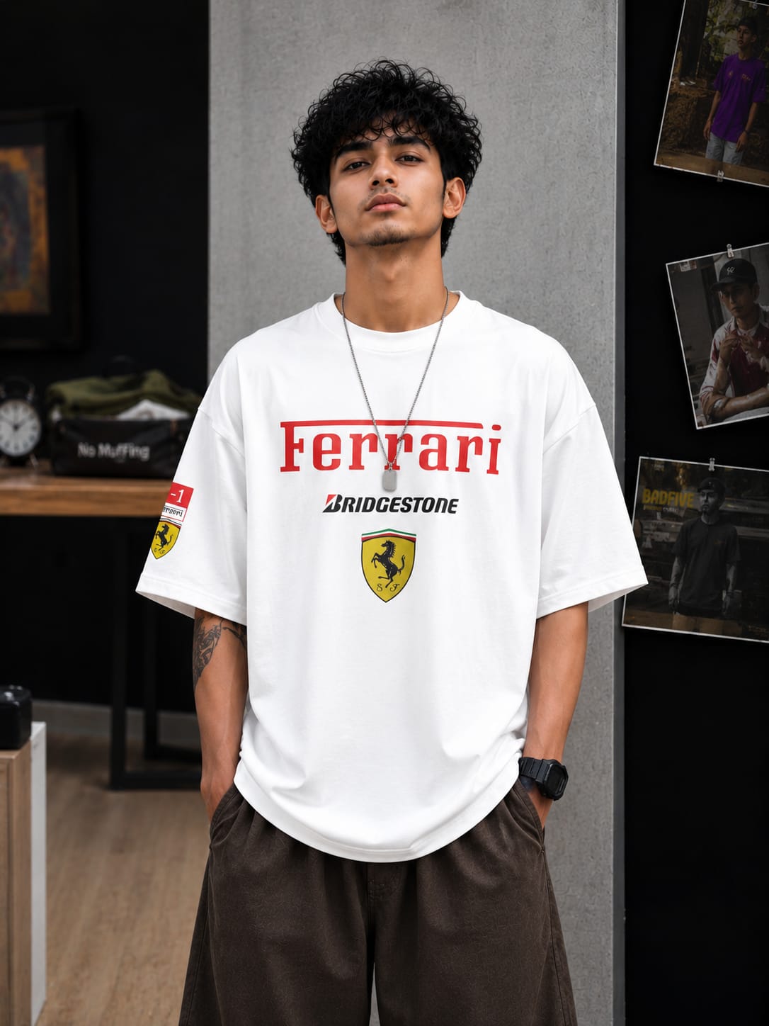 Premium Cotton Drop Shoulder T-shirt (32030)