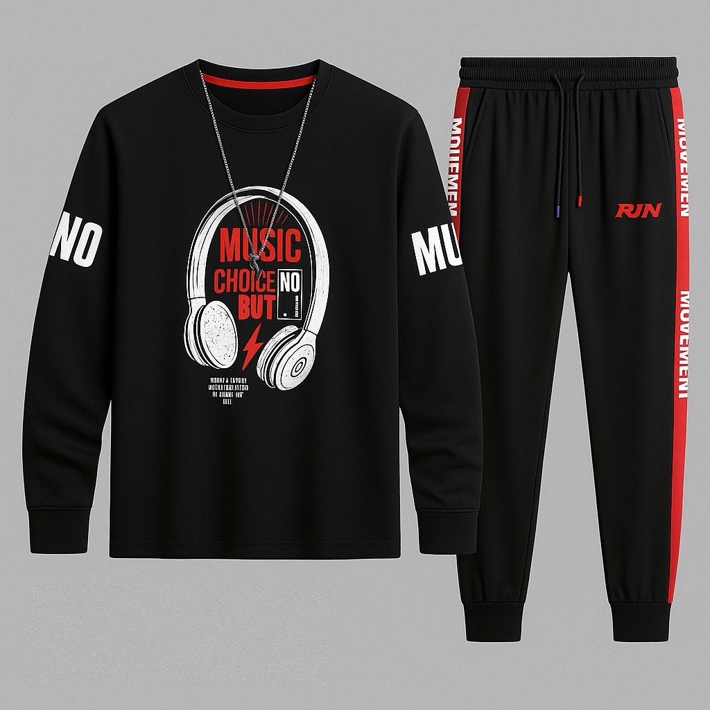 Full Sleeve Tshirt and Trouser Set (27033)