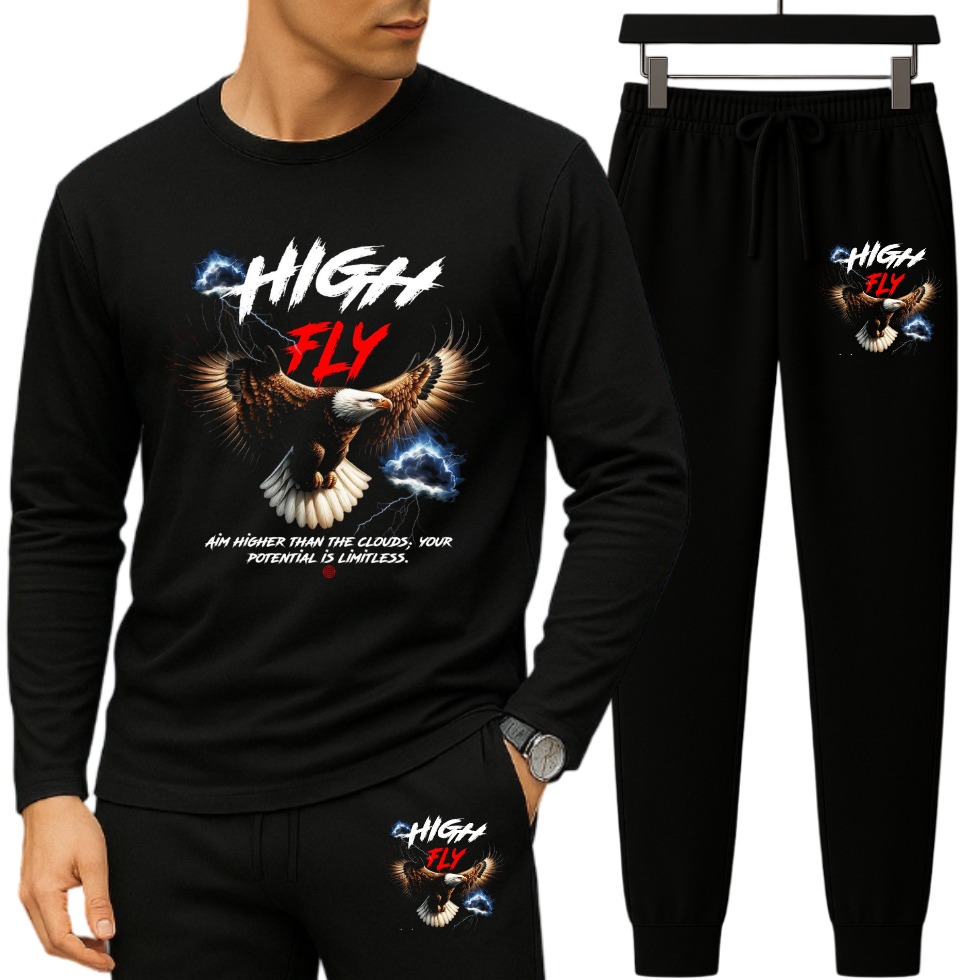 Long Sleeve Tshirt and Trouser Set (23690)