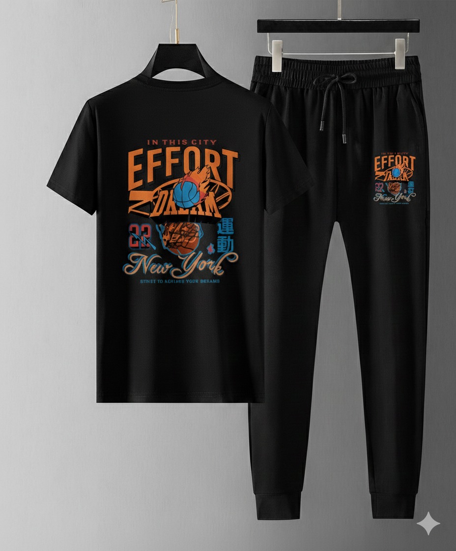 Trendy Mash T-Shirt Trouser Combo (26530)